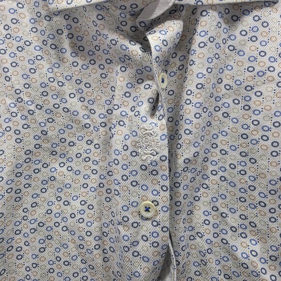 Robert Graham Shirt Mens 2XL Circle Print Tailored Fit Long Sleeve Button Down - Picture 5 of 10